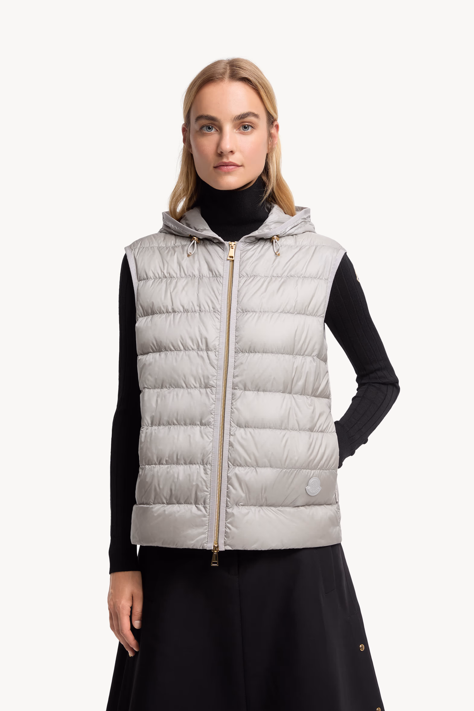 Reposse 3-in-1 Wool & Cashmere Short Down Jacket Women Grey Moncler 7
